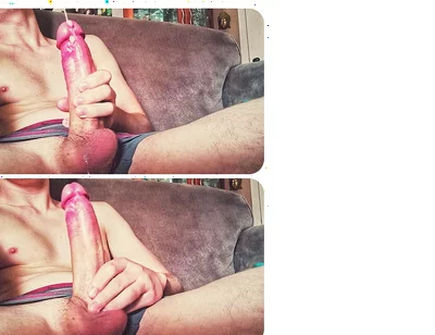 Virgin Guy Touches His Huge Cock for the First Time (beautiful Cum)