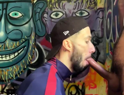 Cocksucking worships hooded arab guy akim
