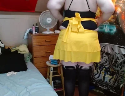 Sissy Bitch Teases shaking its fat ass and playing with boobs