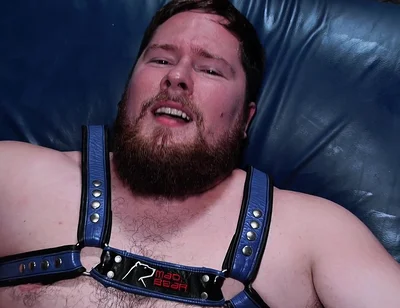 Leather Dungeon Sling Chained Boy Swings on Thick Meat, Throat Trained Sloppy