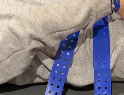 Strapped Face Down Assplay on Twink