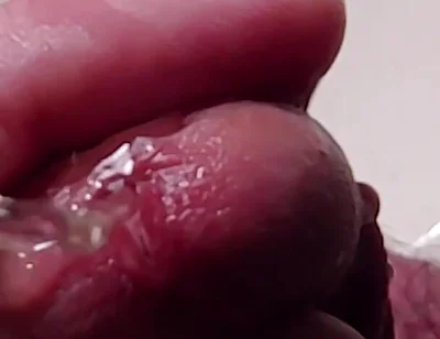 Peehole Piss Play Close up View in Slow Motion