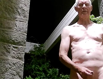Stripping and Wanking at My Front Door