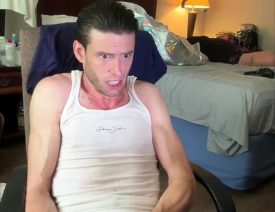 My Slick Back Greaser Look as I Jerk with Greeting Grunting Noises at Bust