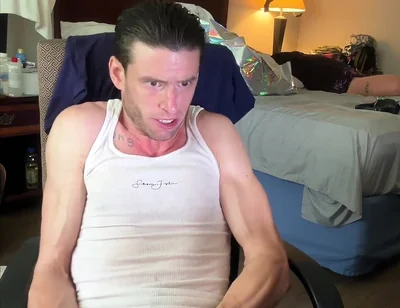 My Slick Back Greaser Look as I Jerk with Greeting Grunting Noises at Bust