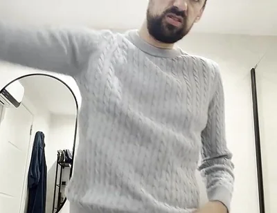 Hot Mature Stepdaddy Jerking off and Showing Ass
