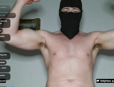 Soldier in Uniform Edgt Himself Live and Makes You Cum