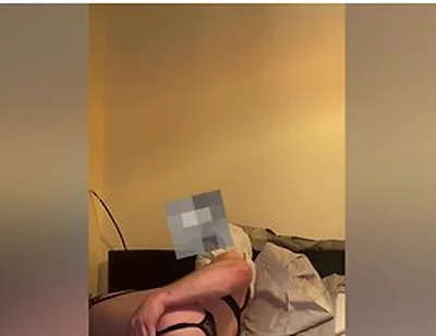 Muscular Sissy Rides 10 Inch Toy Hard