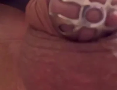 Sissy Boy Shakes His Cage in Front of Your Face to Cum for You