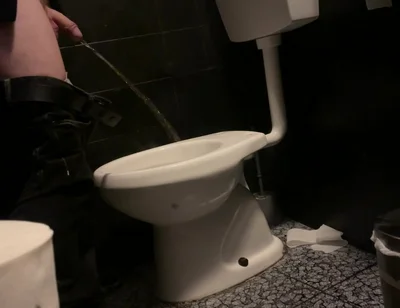 Amateur Straight Boy Caught Peeing in a Bar Restroom