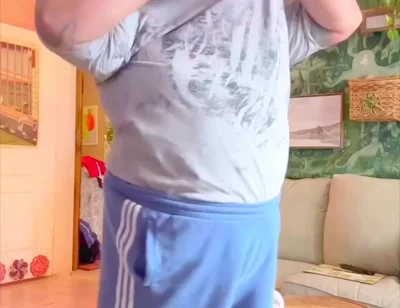 Erotic Naked Fat Man Belly Bear Dancing
