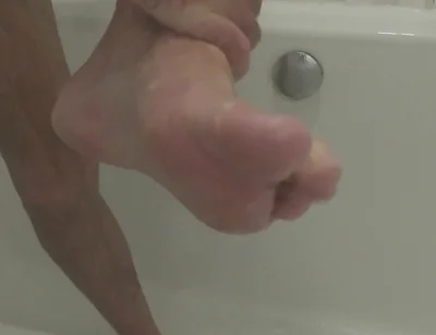 Washing My Feet for My Foot Worshippers