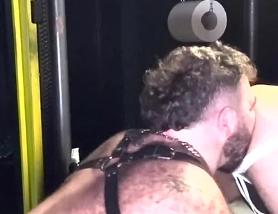 Metal Cage Dungeon Rig Turns Into Sloppy Marathon Servicing Session