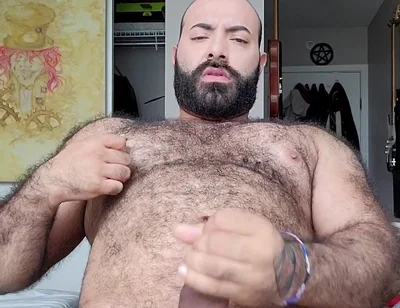 Bear Solo Masturbating