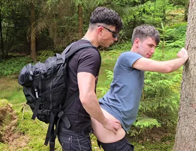 I Throat-fucked My Gay Slut and Railed Him Bareback in the Woods Till My Cock Shot a Cum Load.