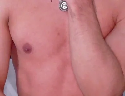 Rubbing My Nipples with Saliva