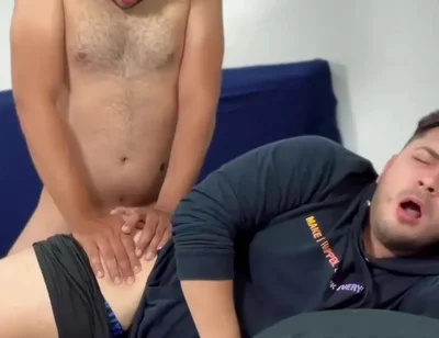 My Straight Friend Gets Hot In The Morning And Fucks Me For The First Time - Full Of Cum / Creampie - Sexo Duro