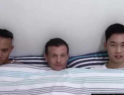 Andy And Jamie Team Up To Breed With Naughty Asian Jock Erik