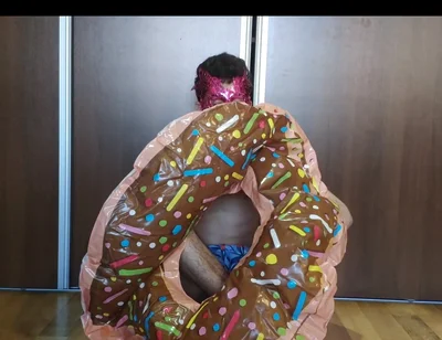 Blowing up My Inflatable Donut Fast!