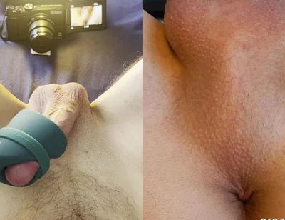 My Favorite Toy Gives Me an Intense Orgasm - Split View with Orgasmic Contractions