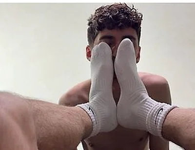 Pov: Friend Sniffs Socks And Gets Cum On Face