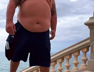 Naked Chubby Dancing Bear up Close Hands Free Orgasm