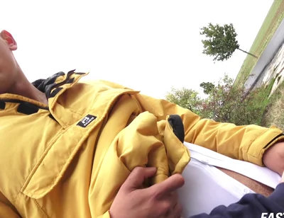 Big Dick Handjob in the Car with Finn Harper