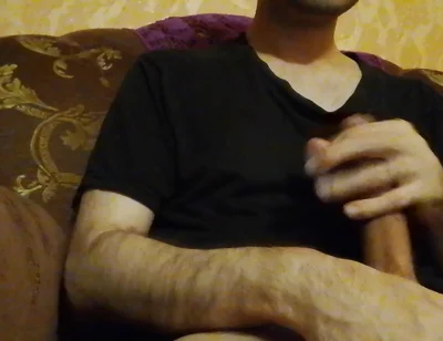 Horny Guy Jerking and Cumming. so Much Thick Cum