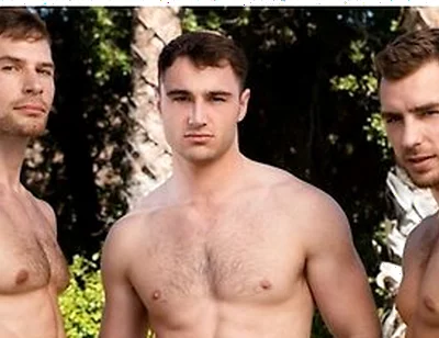 Bubble Butt Bitch Spitroasted By Big Cocked Muscle - Carter Woods, Michael Boston, David Skylar