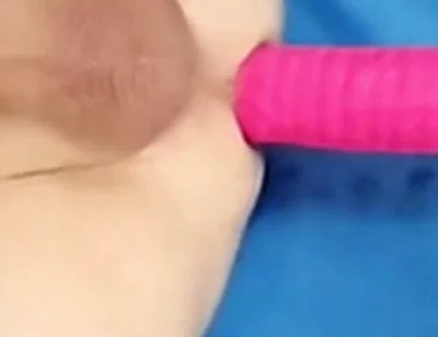 Big Cock Old Man Gets Dildo Fucked on the Fucking Machine