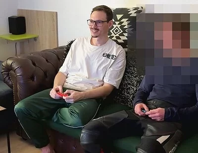 Mike Loses Bet While Gaming and Has to Give His Shy Straight Friend a Blowjob