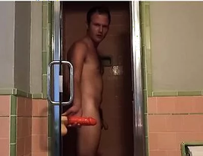 Uncut Boy Using Big Dildo Bubble Butt