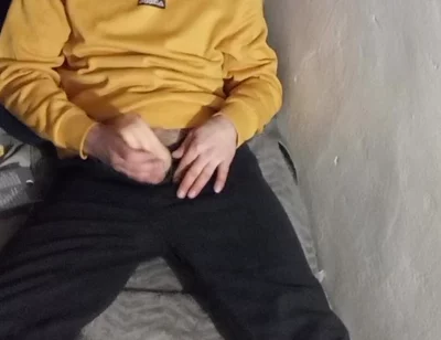 Masturbating in Bed at the Cabin