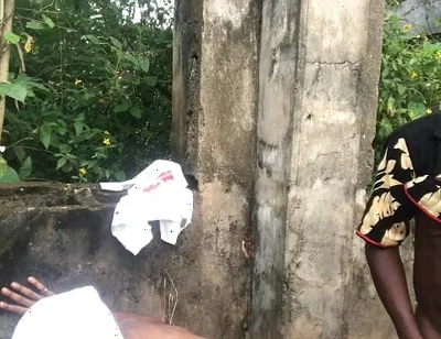 Rough. Sweet Sex Behind an Uncompleted Building and I Piss Into His Mouth