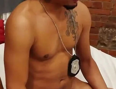 Two Black Officer Cocks Fuck Latin Ass