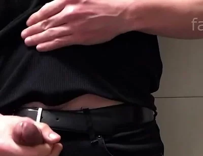 Me Jerking in the Bathroom. Big Cumshot.