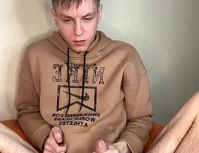 Young Stud's Dripping Cumshot Tease