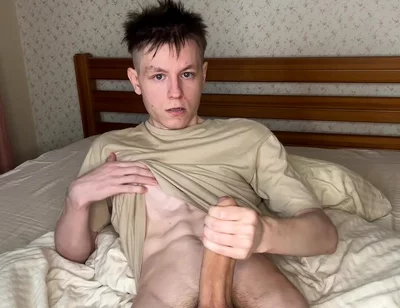 Twink's Edgy Cock Tease and Cum