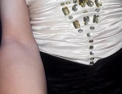 Masturbating Wearing Satin Silk Singer Gown