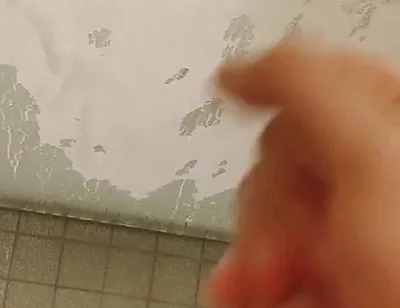 Piss and Cum on the Glass of My Shower