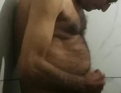 Playing with My Cock in the Bathroom