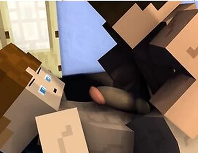 Late Game Night With The Boys - Minecraft Gay Sex Animation