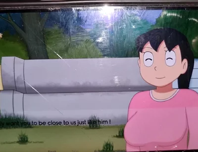 Nobita Rubbed Her Stepmother's Breasts, All the Water From Her While Bathing.