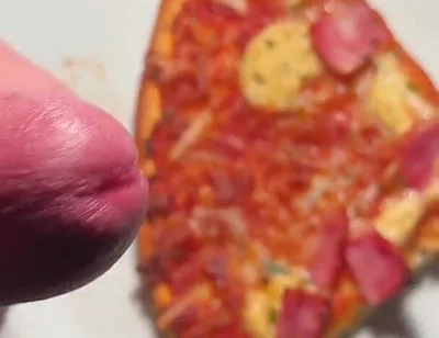 Twink Squirt on His Pizza