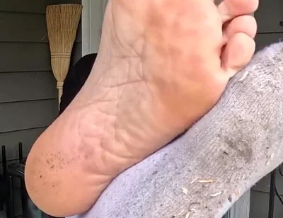 I Show off My Dirty Socks and Feet