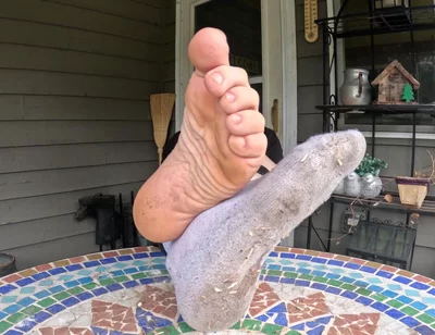 I Show off My Dirty Socks and Feet