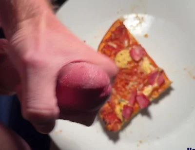 Twink Squirt on His Pizza