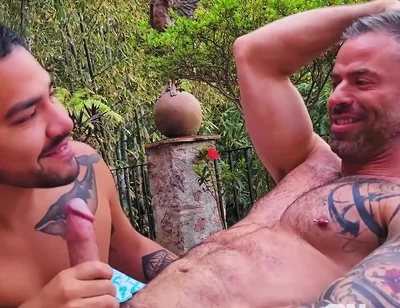 Stiff, Uncut Cock Slipping In And Out
