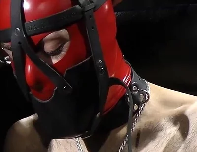 Zeus Gagged Under Mask and Electric to Feet