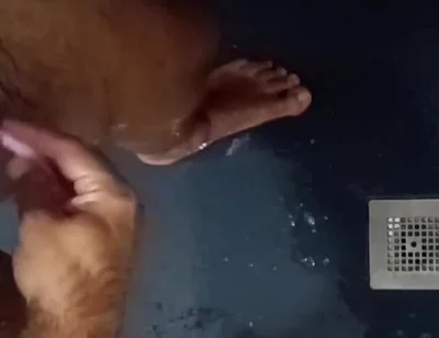 Shaving Balls and Masturbating